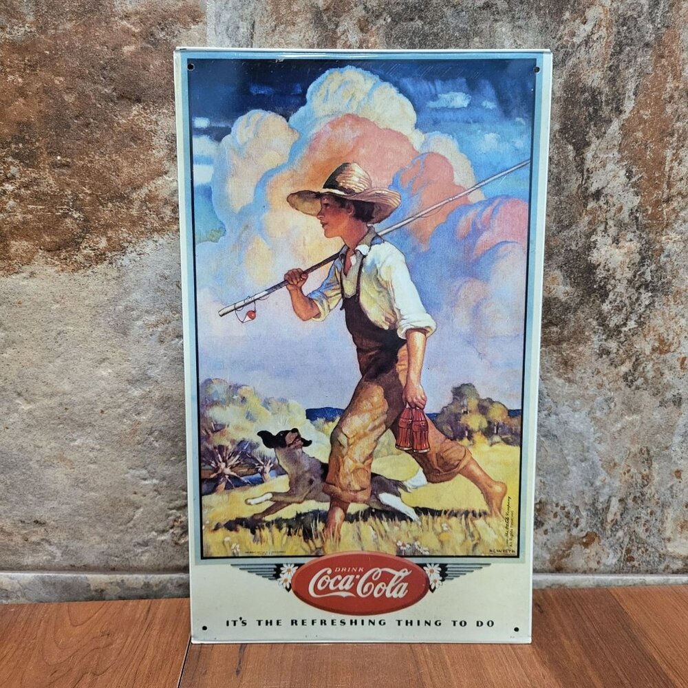 Metal Tin Poster Coca Cola Its The Refreshing Thing To Do Wall Decor